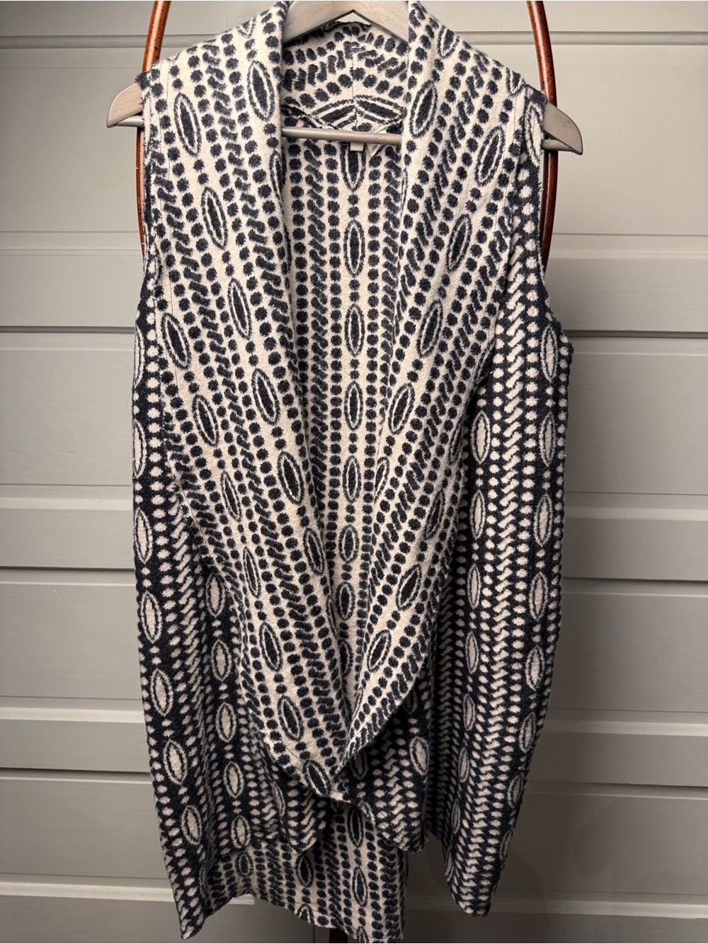 Moth Anthropologie Wool/Cotton long line Vest